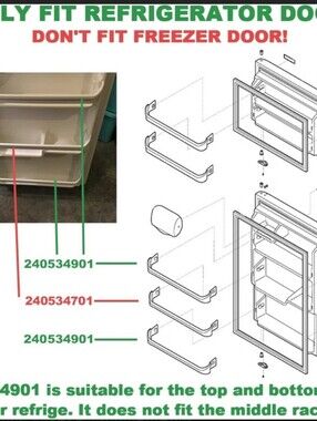 Samsung White Refrigerator Door Bin Replacement